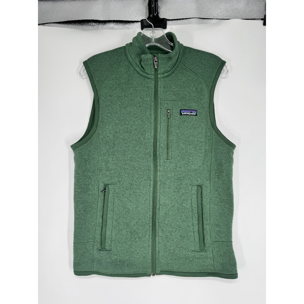 Patagonia Better Sweater Vest Mens Small Valley Green Knit Fleece 25880 Full Zip